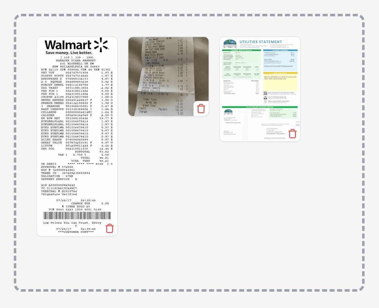 Organize your receipts